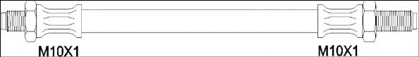 Тормозной шланг WOKING G1903.52