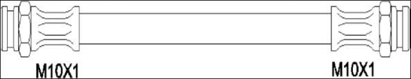 Тормозной шланг WOKING G1906.06