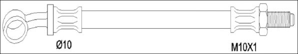 Тормозной шланг WOKING G1937.00