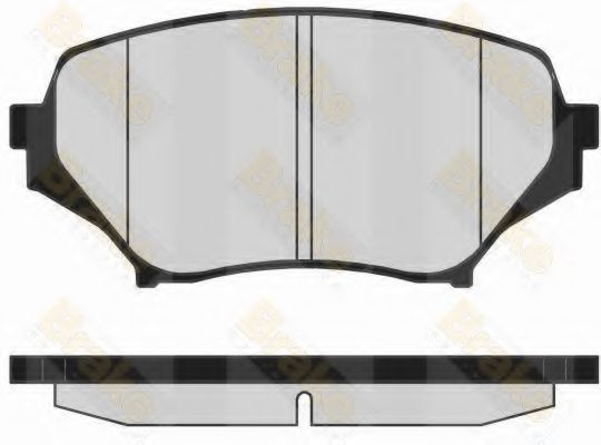 Комплект тормозных колодок, дисковый тормоз Brake ENGINEERING PA1717
