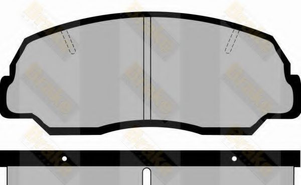 Комплект тормозных колодок, дисковый тормоз Brake ENGINEERING PA366