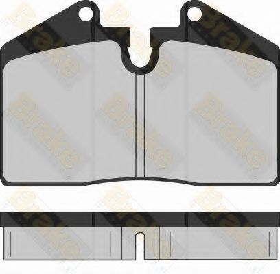 Комплект тормозных колодок, дисковый тормоз Brake ENGINEERING PA914