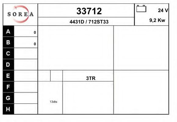 Стартер EAI 33712
