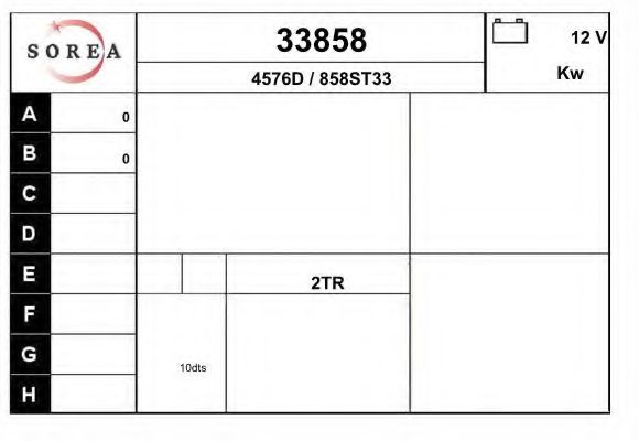 Стартер EAI 33858