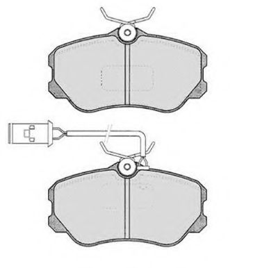 Комплект тормозных колодок, дисковый тормоз RAICAM RA.0372.1