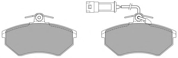 Комплект тормозных колодок, дисковый тормоз FREMAX FBP-0446-01