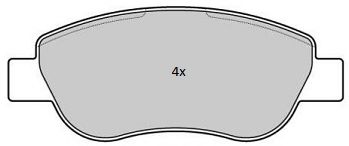 Комплект тормозных колодок, дисковый тормоз FREMAX 24393