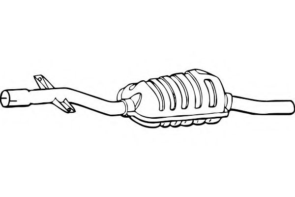 Средний глушитель выхлопных газов FENNO P1585