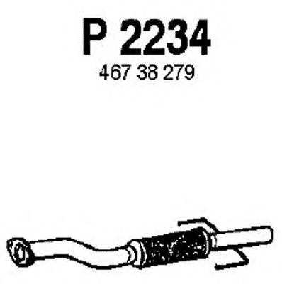 Труба выхлопного газа FENNO P2234