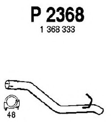 Труба выхлопного газа FENNO P2368