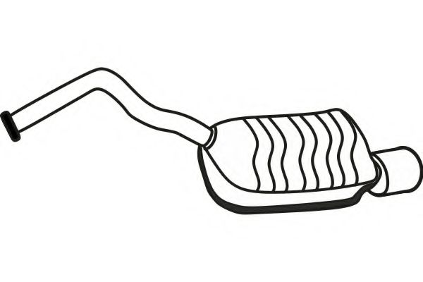 Глушитель выхлопных газов конечный FENNO 3191