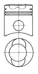 Поршень MAHLE ORIGINAL 1018000