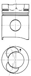 Поршень KOLBENSCHMIDT 130118