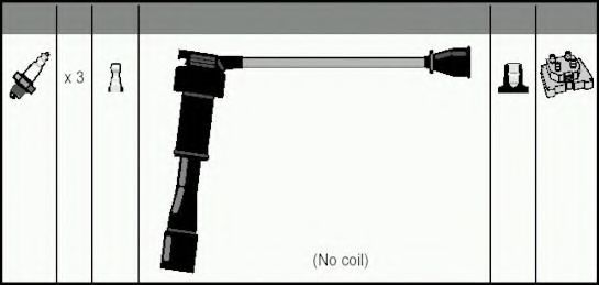 Комплект проводов зажигания ASHUKI C780-29