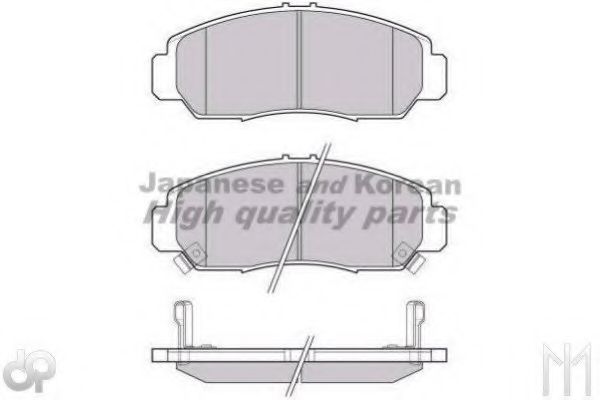 Комплект тормозных колодок, дисковый тормоз ASHUKI H025-40A