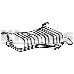 Глушитель выхлопных газов конечный KLARIUS PG468J