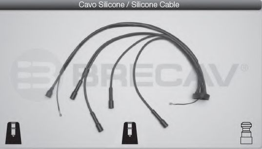 Комплект проводов зажигания BRECAV 01401
