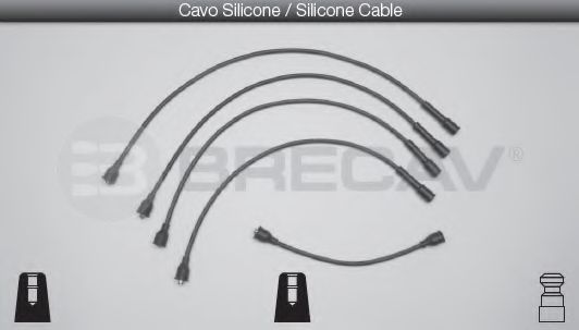 Комплект проводов зажигания BRECAV 02400