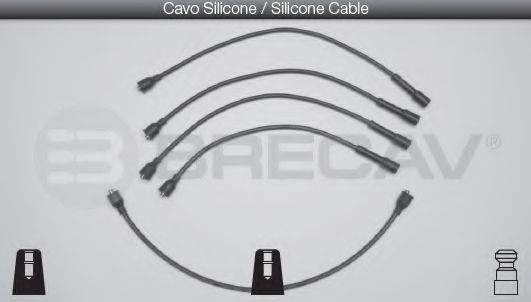 Комплект проводов зажигания BRECAV 02.401