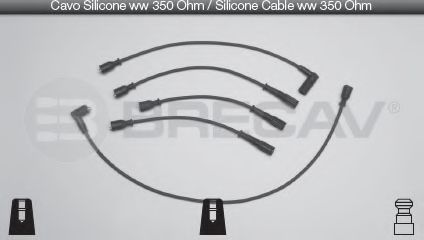 Комплект проводов зажигания BRECAV 06.548