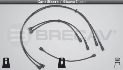 Комплект проводов зажигания BRECAV 07405