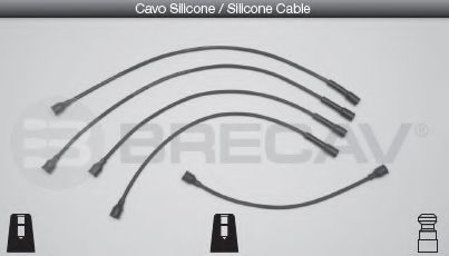 Комплект проводов зажигания BRECAV 15404