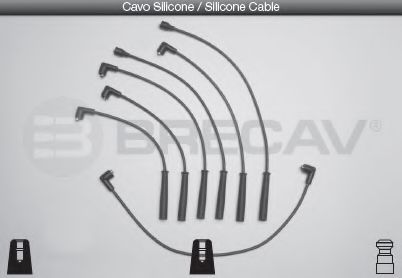 Комплект проводов зажигания BRECAV 33514