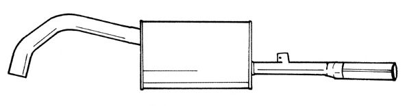 Глушитель выхлопных газов конечный SIGAM 18606