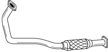 Труба выхлопного газа TESH 120355