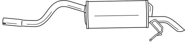 Глушитель выхлопных газов конечный SIGAM 50697