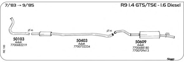 Система выпуска ОГ SIGAM RE100