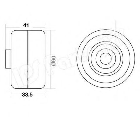 Устройство для натяжения ремня, ремень ГРМ IPS Parts ITB-6008