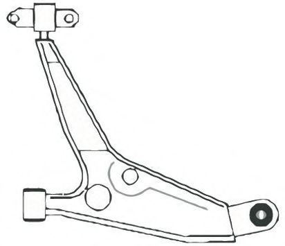 Рычаг независимой подвески колеса, подвеска колеса FRAP 2332
