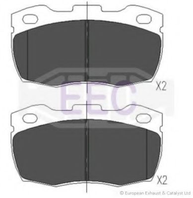 Комплект тормозных колодок, дисковый тормоз EEC BRP0897