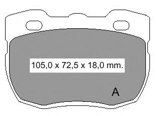 Комплект тормозных колодок, дисковый тормоз VEMA 834670