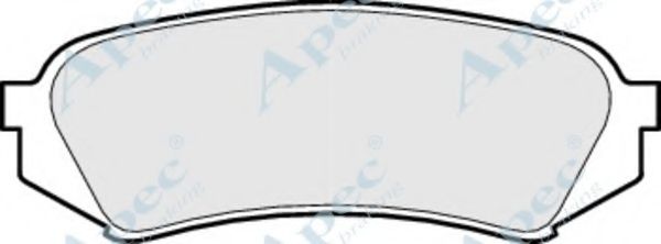 Комплект тормозных колодок, дисковый тормоз APEC braking PAD1099