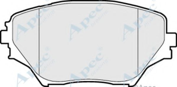 Комплект тормозных колодок, дисковый тормоз APEC braking PAD1262