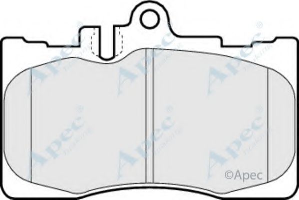 Комплект тормозных колодок, дисковый тормоз APEC braking PAD1273