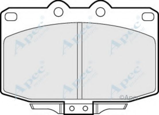 Комплект тормозных колодок, дисковый тормоз APEC braking PAD511