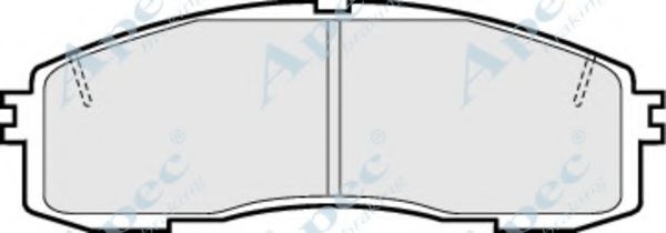 Комплект тормозных колодок, дисковый тормоз APEC braking PAD578