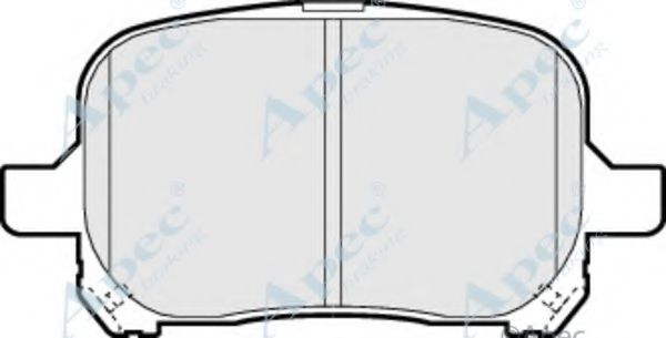Комплект тормозных колодок, дисковый тормоз APEC braking PAD962