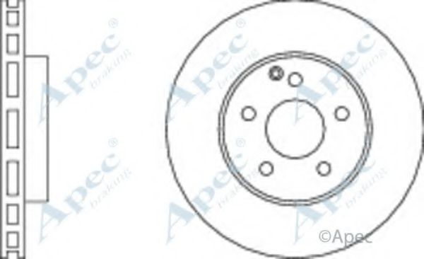 Тормозной диск APEC braking DSK2224