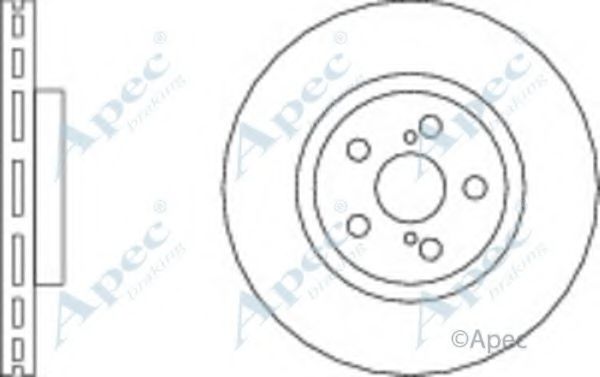 Тормозной диск APEC braking DSK2267