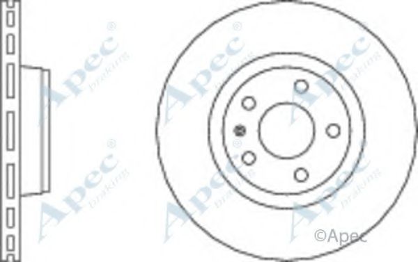 Тормозной диск APEC braking DSK2278