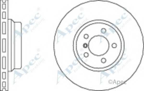 Тормозной диск APEC braking DSK2291