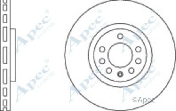 Тормозной диск APEC braking DSK2507