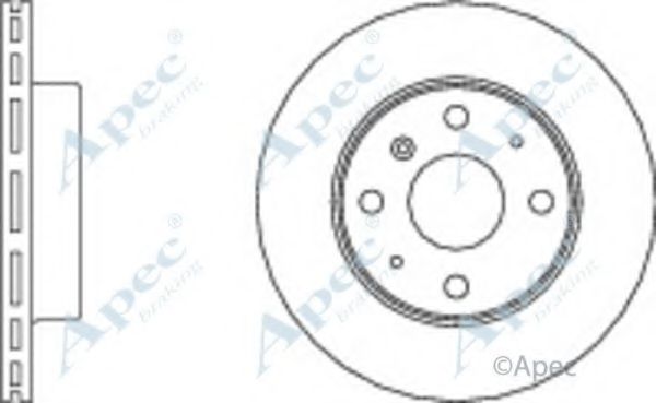 Тормозной диск APEC braking DSK237