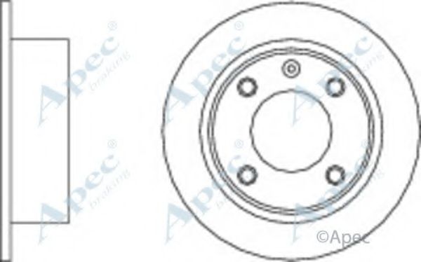 Тормозной диск APEC braking DSK171