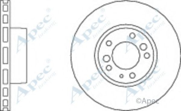 Тормозной диск APEC braking DSK2014