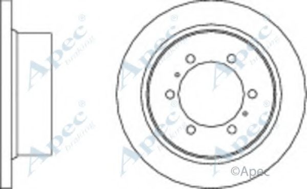 Тормозной диск APEC braking DSK2015